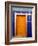 Door on Colorful Blue House, Guanajuato, Mexico-Julie Eggers-Framed Photographic Print