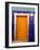 Door on Colorful Blue House, Guanajuato, Mexico-Julie Eggers-Framed Photographic Print