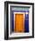 Door on Colorful Blue House, Guanajuato, Mexico-Julie Eggers-Framed Photographic Print