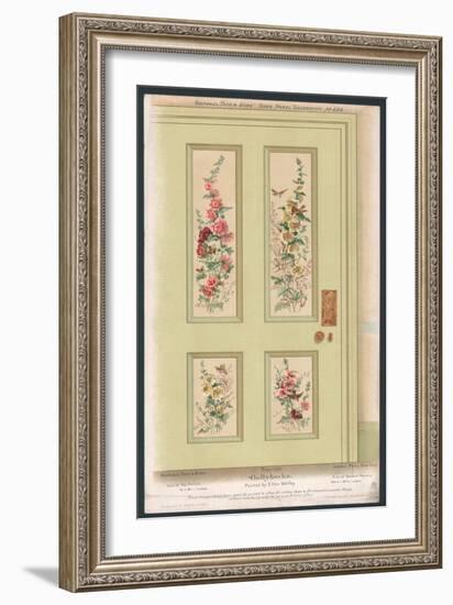 Door Panel Decoration-null-Framed Giclee Print