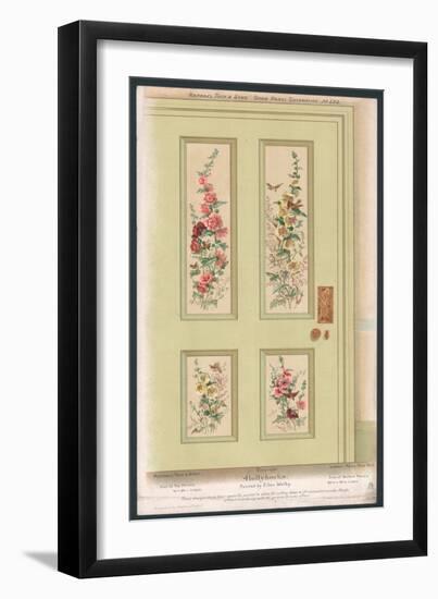 Door Panel Decoration-null-Framed Giclee Print
