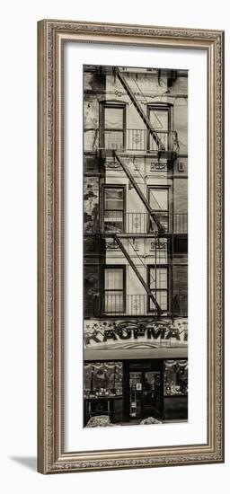 Door Posters - Old Red and White Facade in Times Square - Manhattan - New York - USA-Philippe Hugonnard-Framed Photographic Print