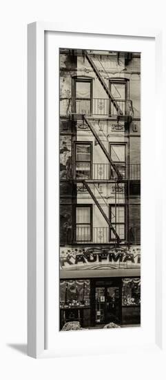 Door Posters - Old Red and White Facade in Times Square - Manhattan - New York - USA-Philippe Hugonnard-Framed Photographic Print