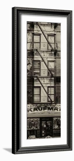 Door Posters - Old Red and White Facade in Times Square - Manhattan - New York - USA-Philippe Hugonnard-Framed Photographic Print