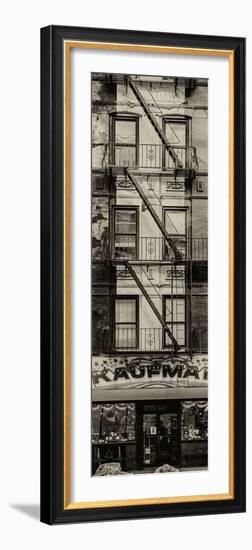 Door Posters - Old Red and White Facade in Times Square - Manhattan - New York - USA-Philippe Hugonnard-Framed Photographic Print