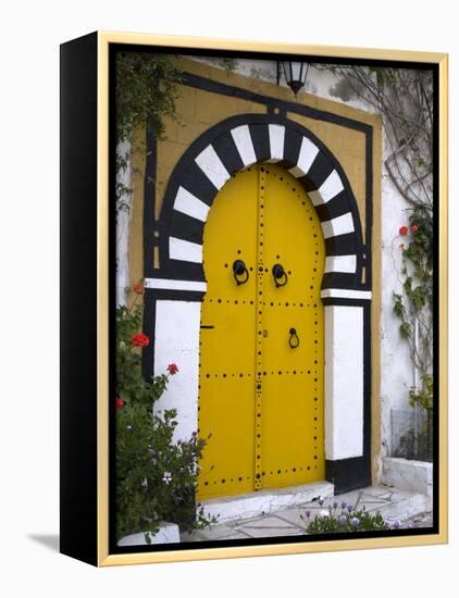 Door, Sidi Bou Said, Near Tunis, Tunisia, North Africa, Africa-Ethel Davies-Framed Premier Image Canvas