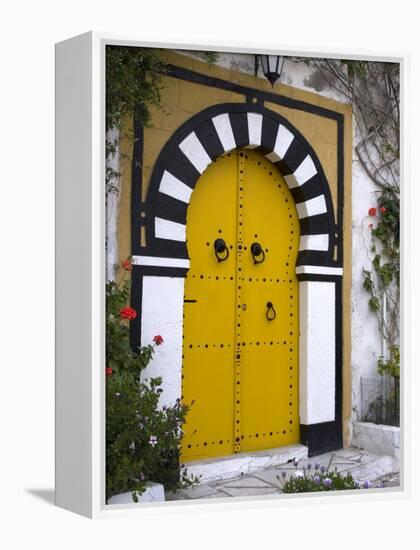 Door, Sidi Bou Said, Near Tunis, Tunisia, North Africa, Africa-Ethel Davies-Framed Premier Image Canvas