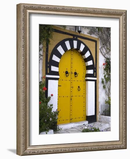 Door, Sidi Bou Said, Near Tunis, Tunisia, North Africa, Africa-Ethel Davies-Framed Photographic Print