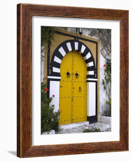 Door, Sidi Bou Said, Near Tunis, Tunisia, North Africa, Africa-Ethel Davies-Framed Photographic Print