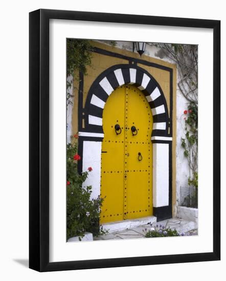 Door, Sidi Bou Said, Near Tunis, Tunisia, North Africa, Africa-Ethel Davies-Framed Photographic Print