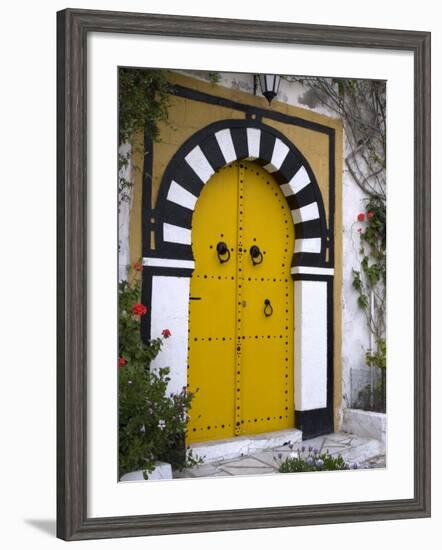 Door, Sidi Bou Said, Near Tunis, Tunisia, North Africa, Africa-Ethel Davies-Framed Photographic Print