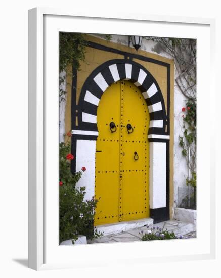 Door, Sidi Bou Said, Near Tunis, Tunisia, North Africa, Africa-Ethel Davies-Framed Photographic Print