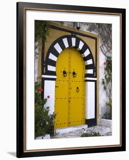 Door, Sidi Bou Said, Near Tunis, Tunisia, North Africa, Africa-Ethel Davies-Framed Photographic Print