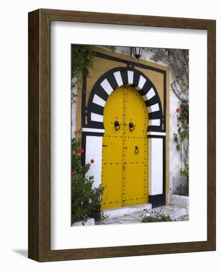 Door, Sidi Bou Said, Near Tunis, Tunisia, North Africa, Africa-Ethel Davies-Framed Photographic Print