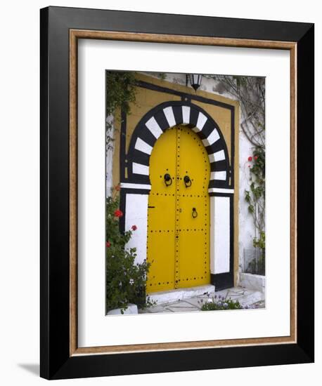 Door, Sidi Bou Said, Near Tunis, Tunisia, North Africa, Africa-Ethel Davies-Framed Photographic Print