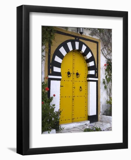 Door, Sidi Bou Said, Near Tunis, Tunisia, North Africa, Africa-Ethel Davies-Framed Photographic Print