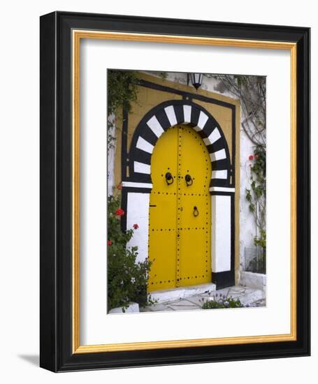 Door, Sidi Bou Said, Near Tunis, Tunisia, North Africa, Africa-Ethel Davies-Framed Photographic Print