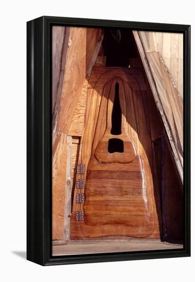 Door to a Floating Home Built from a Redwood Water Tank, Sausalito, CA, 1971-Michael Rougier-Framed Premier Image Canvas