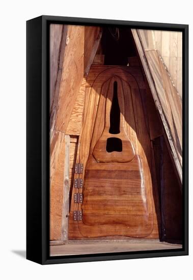 Door to a Floating Home Built from a Redwood Water Tank, Sausalito, CA, 1971-Michael Rougier-Framed Premier Image Canvas