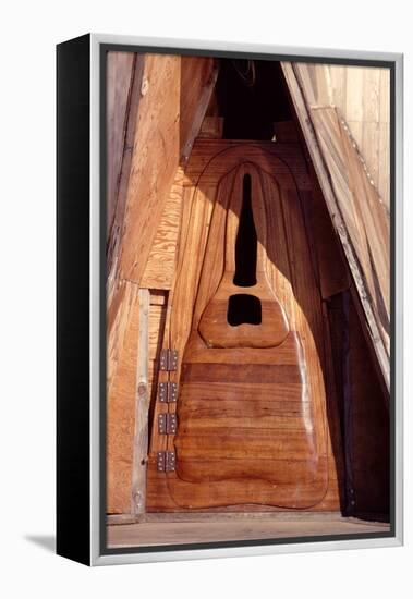 Door to a Floating Home Built from a Redwood Water Tank, Sausalito, CA, 1971-Michael Rougier-Framed Premier Image Canvas