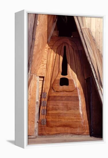 Door to a Floating Home Built from a Redwood Water Tank, Sausalito, CA, 1971-Michael Rougier-Framed Premier Image Canvas