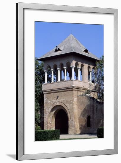 Door to Courtyard of Mogosoaia Palace, Bucharest, Romania-null-Framed Giclee Print