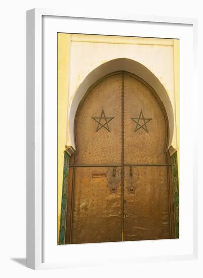 Door to Mosque, Medina, Meknes, Morocco, North Africa, Africa-Neil Farrin-Framed Photographic Print