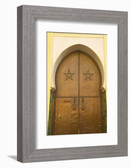 Door to Mosque, Medina, Meknes, Morocco, North Africa, Africa-Neil Farrin-Framed Photographic Print