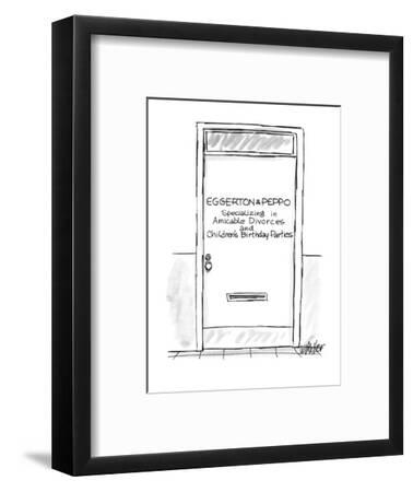 Door With Name Plate Eggerton Peppo Specializing In Amicable