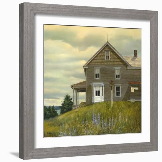 Door yard Lupines-Jerry Cable-Framed Giclee Print