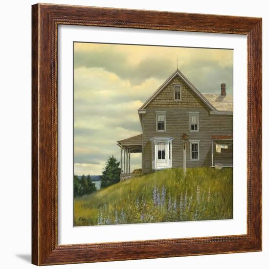 Door yard Lupines-Jerry Cable-Framed Giclee Print