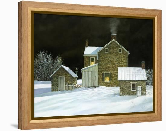 Door Yard Snow-Jerry Cable-Framed Premier Image Canvas