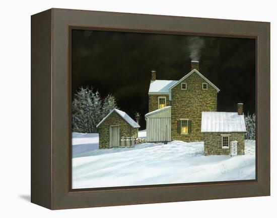 Door Yard Snow-Jerry Cable-Framed Premier Image Canvas