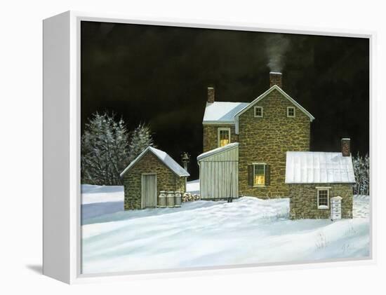 Door Yard Snow-Jerry Cable-Framed Premier Image Canvas