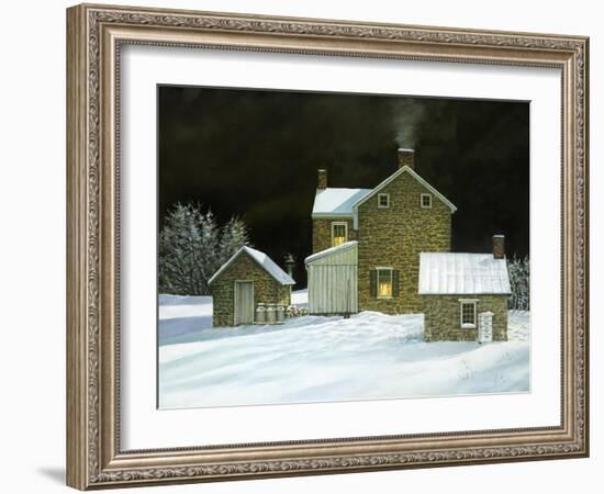 Door Yard Snow-Jerry Cable-Framed Giclee Print