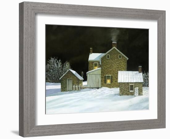 Door Yard Snow-Jerry Cable-Framed Giclee Print