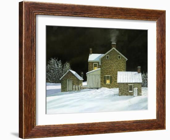 Door Yard Snow-Jerry Cable-Framed Giclee Print