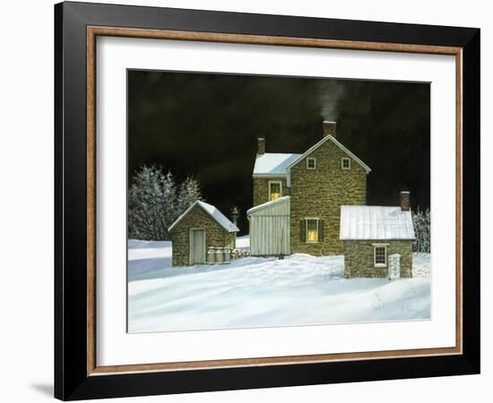 Door Yard Snow-Jerry Cable-Framed Giclee Print
