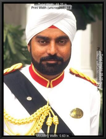 Doorman At The Raffles Hotel Singapore Photographic Print By Bill