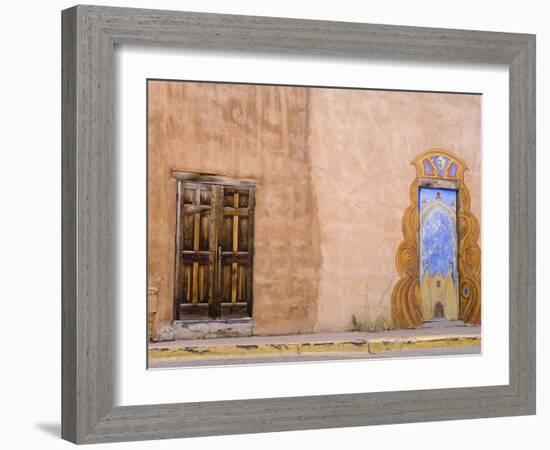 Doors in Santa Fe, New Mexico, United States of America, North America-Richard Cummins-Framed Photographic Print