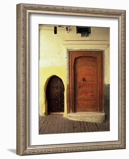 Doors in the Medina, Tangiers, Morocco, North Africa, Africa-Guy Thouvenin-Framed Photographic Print