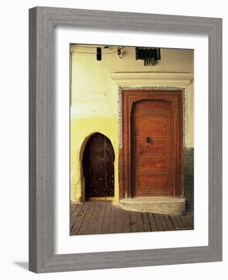 Doors in the Medina, Tangiers, Morocco, North Africa, Africa-Guy Thouvenin-Framed Photographic Print