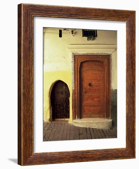 Doors in the Medina, Tangiers, Morocco, North Africa, Africa-Guy Thouvenin-Framed Photographic Print