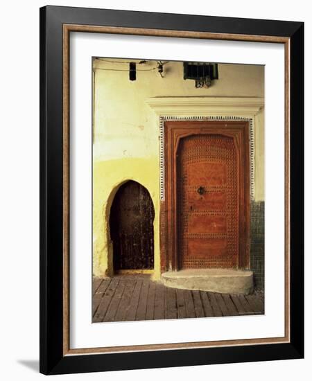 Doors in the Medina, Tangiers, Morocco, North Africa, Africa-Guy Thouvenin-Framed Photographic Print