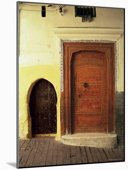 Doors in the Medina, Tangiers, Morocco, North Africa, Africa-Guy Thouvenin-Mounted Photographic Print