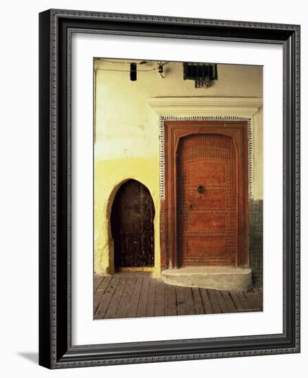 Doors in the Medina, Tangiers, Morocco, North Africa, Africa-Guy Thouvenin-Framed Photographic Print