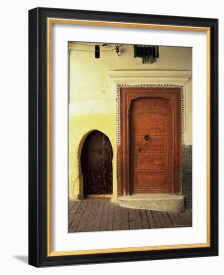 Doors in the Medina, Tangiers, Morocco, North Africa, Africa-Guy Thouvenin-Framed Photographic Print