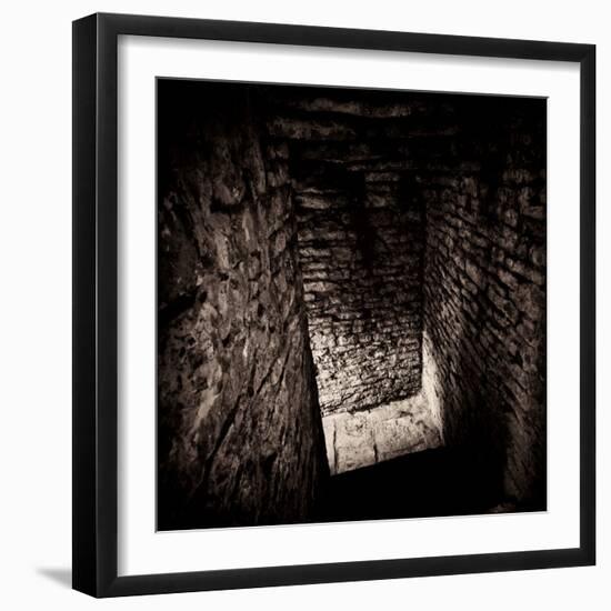 Doorway and Passage in Medieval Castle Ruins-Clive Nolan-Framed Photographic Print