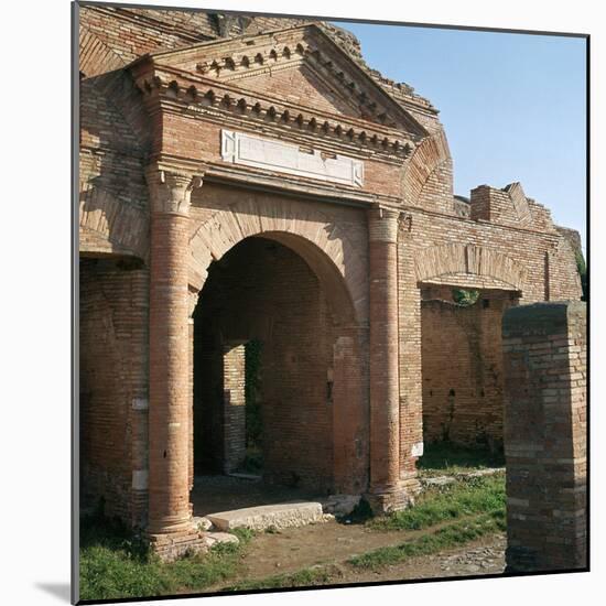 Doorway and warehouse at the Roman port of Ostia, 2nd century-Unknown-Mounted Photographic Print
