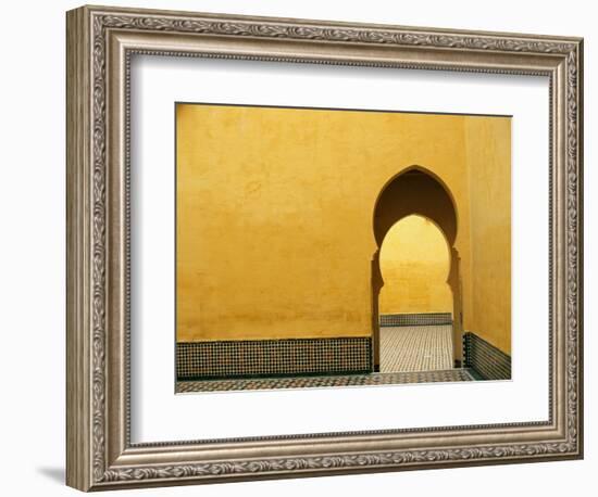 Doorway at Mausoleum of Moulay Ismail-Paul Souders-Framed Photographic Print